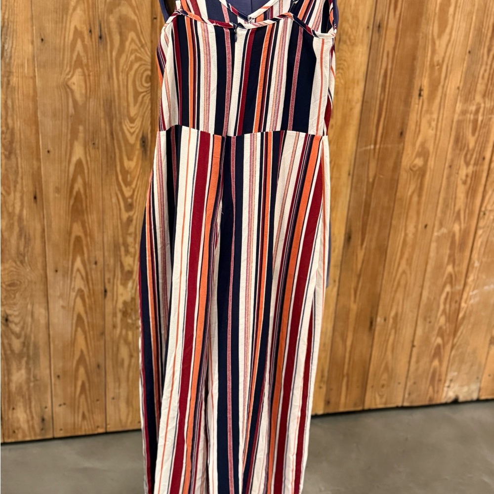 Guess Striped Navy, Red, Cream & Orange Jumpsuit